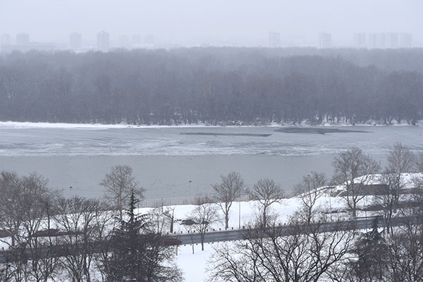 Ice on Sava River
